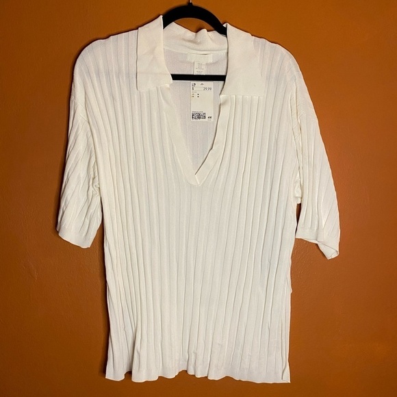 NWT H&M Oversized Polo Tee - Picture 2 of 7